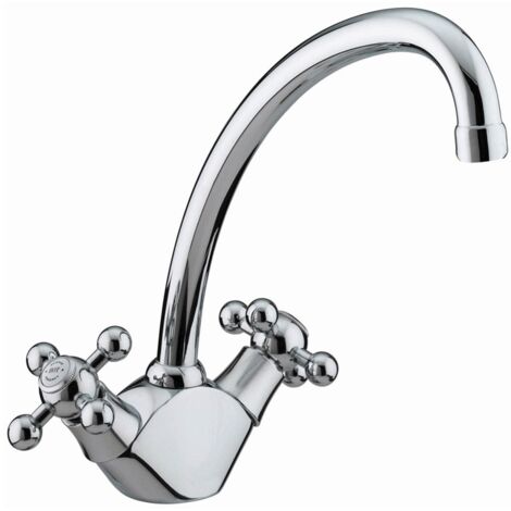 Bristan Regency Chrome Easyfit Kitchen Sink Mixer Tap - RG-SNK-EF-C (1/2)