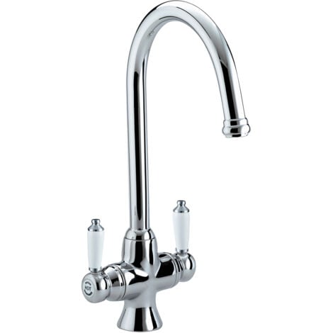 Bristan Renaissance EasyFit Mono Kitchen Sink Mixer Tap Dual Handle - Chrome