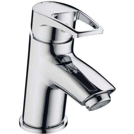 Bristan Smile Chrome Mono Basin Mixer Tap with Clicker Waste - SM-BAS-C (1/5)