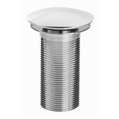 Bristan Round Clicker Basin Waste Chrome - Unslotted (For Basins with No Overflow) (1/2)