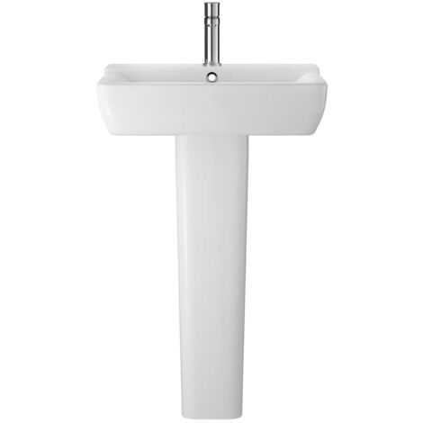 Hudson Reed Arlo Basin with Full Pedestal 550mm Wide - 1 Tap Hole (1/5)