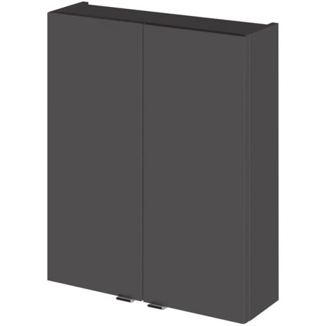 Hudson Reed Fusion Wall Unit 500mm Wide - Gloss Grey (1/3)