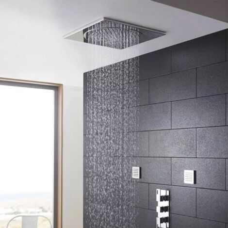 Hudson Reed Ceiling Tile Square Fixed Shower Head 500mm x 500mm - Chrome