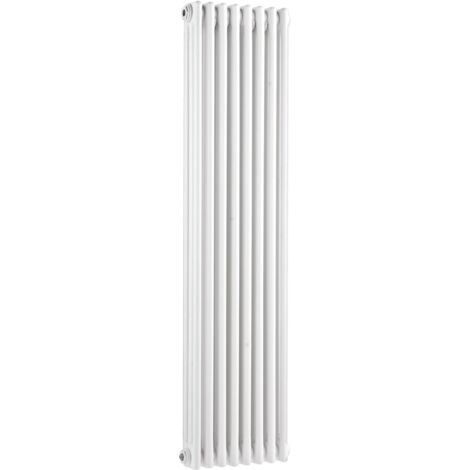 Old London 1500mm x 287mm Gloss White Colosseum Triple Column Radiator - HX308 (1/3)