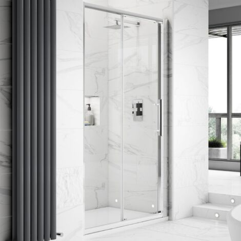 Hudson Reed Apex Sliding Shower Door 1400mm Wide - 8mm Glass (1/5)