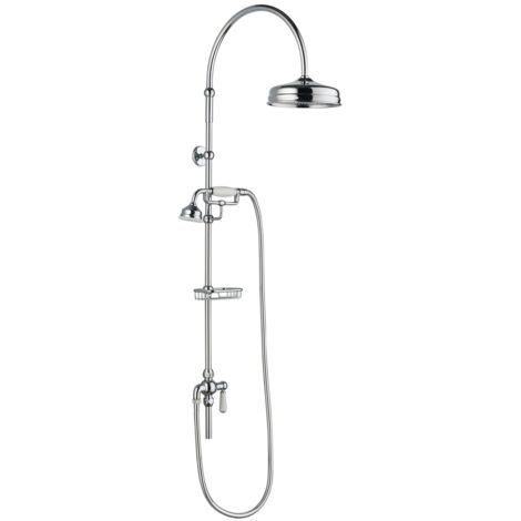 Hudson Reed Deluxe Grand Rigid Riser Kit with Handset and Shower Head (1/2)