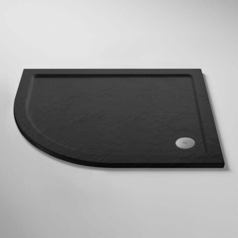 Nuie Pearlstone Grey Slate Effect Offset Quadrant Shower Tray 1000mm x 900mm Left Handed (1/5)