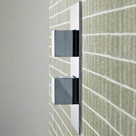 Hudson Reed Lennox Concealed Shower Valve Dual Handle - Chrome (1/5)