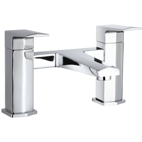 Nuie Hardy Bath Filler Tap Pillar Mounted - Chrome (1/2)