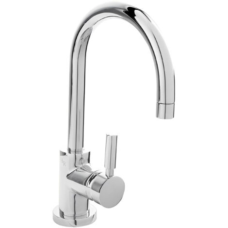Hudson Reed Tec Lever Chrome Side Action Mono Basin Mixer Tap - PN380 (1/5)