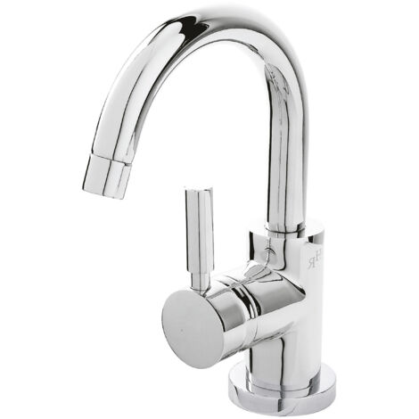 Hudson Reed Tec Side Action Mono Basin Mixer Tap with Push Button Waste (1/6)