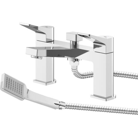 Hudson Reed Soar Bath Shower Mixer Tap Pillar Mounted - Chrome (1/5)