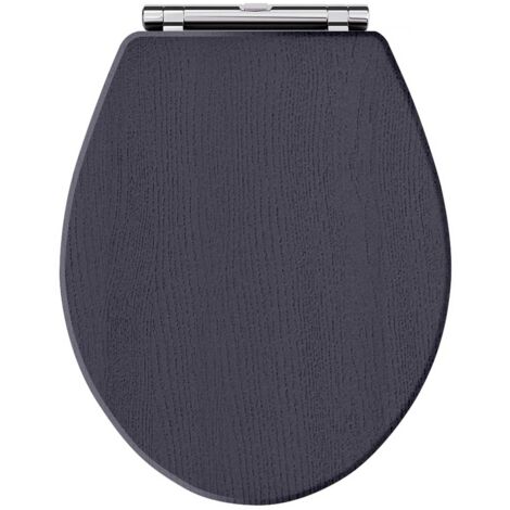 Old London Richmond Twilight Blue Woodgrain Round Soft Close Toilet Seat - LOS399 (1/4)