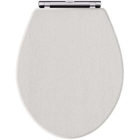 Old London Richmond Timeless Sand Woodgrain Round Soft Close Toilet Seat - LOS499 (1/2)