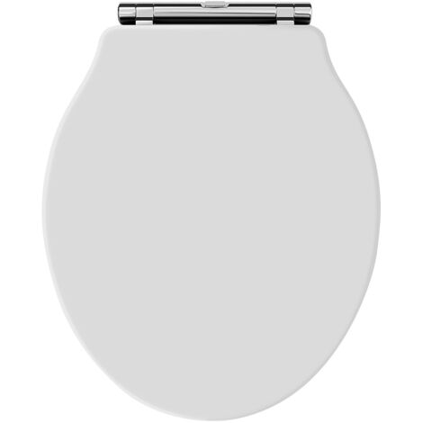 Old London Chancery White Round Soft Close Toilet Seat - NLS198 (1/5)