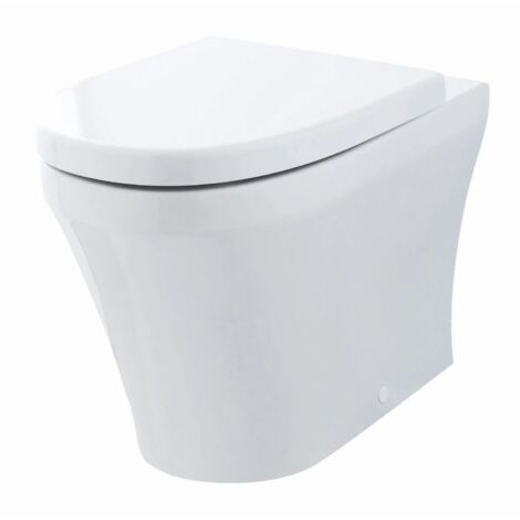 Hudson Reed Luna Back To Wall Toilet - Soft Close Seat (1/4)