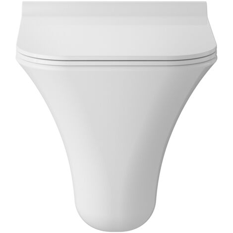 Hudson Reed Grace Wall Hung Rimless Toilet - Soft Close Seat
