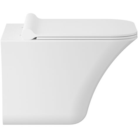 Hudson Reed Grace Wall Hung Rimless Toilet - Soft Close Seat