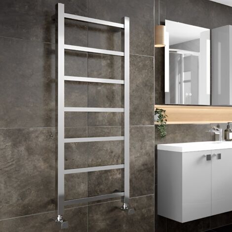 Hudson Reed Eton Heated Towel Rail 1200mm H x 600mm W - Chrome