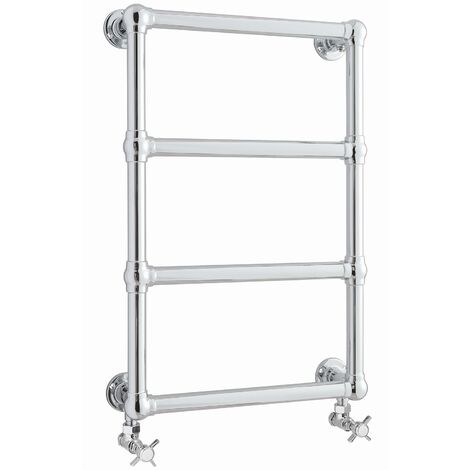Hudson Reed Epsom Heated Towel Rail 748mm H x 498mm W - Chrome (1/5)