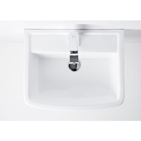 Nuie Bliss Basin and Full Pedestal 520mm Wide - 1 Tap Hole