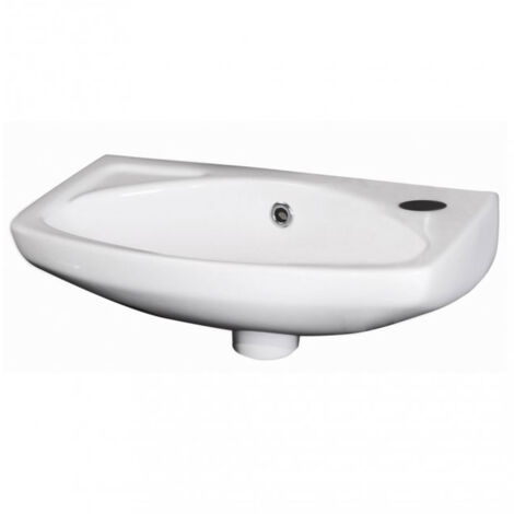 Nuie Melbourne Wall Hung Cloakroom Basin 450mm Wide - 1 Tap Hole (1/5)