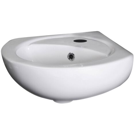 Nuie Melbourne Corner Wall Hung Basin 450mm Wide - 1 Tap Hole (1/3)