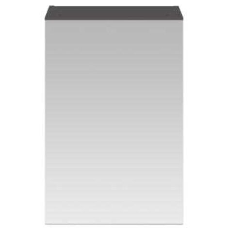 Nuie Athena 1-Door Mirrored Bathroom Cabinet 715mm H x 450mm W - Gloss Grey (1/5)
