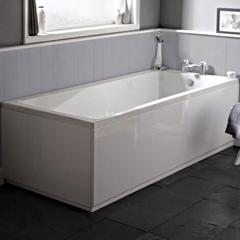 Nuie Linton 1400mm x 700mm Square Single Ended Bath - NBA404