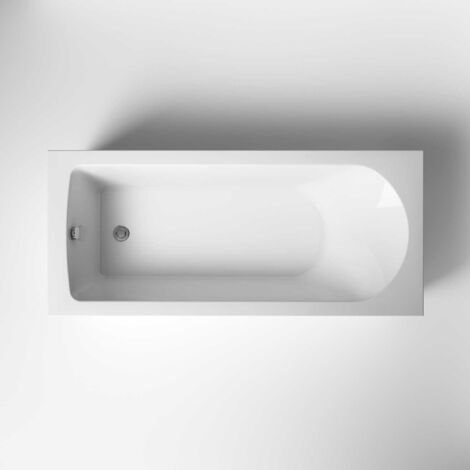 Nuie Barmby Single Ended Rectangular Bath 1800mm x 800mm - Acrylic