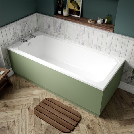 Nuie Ascott Single Ended Rectangular Bath 1700mm x 750mm - Acrylic