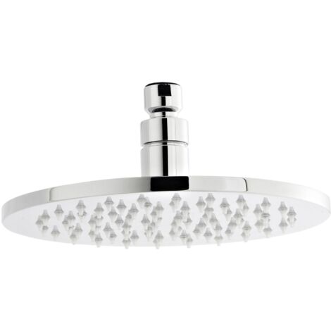 Nuie LED Round Fixed Shower Head 200mm Diameter - Chrome (1/5)