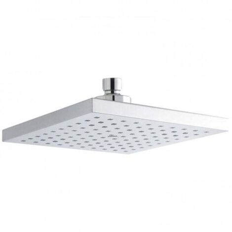 Nuie Square Fixed Shower Head 200mm x 200mm - Chrome