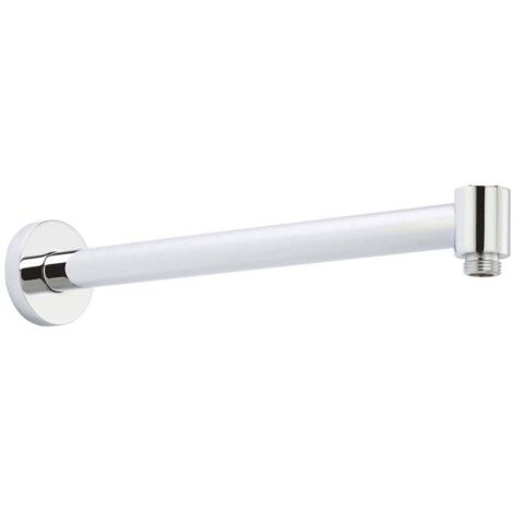 Nuie Contemporary Wall Mounted Shower Arm 328mm Length - Chrome (1/3)