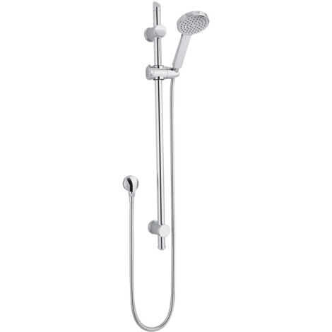 Nuie Water-Saving Shower Slider Rail Kit 740mm High - Chrome