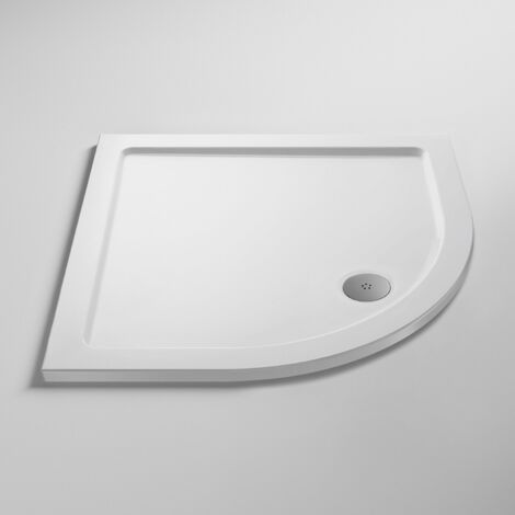 Nuie Pearlstone White Quadrant Shower Tray 900mm x 900mm (1/4)