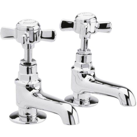 Nuie Beaumont Basin Taps Pair - Chrome (1/3)