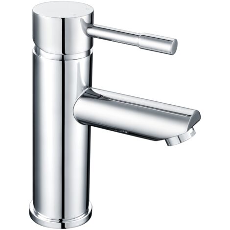 Nuie Series 2 Mono Basin Mixer Tap with Push Button Waste - Chrome