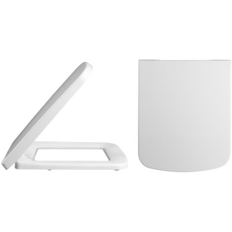 Nuie Soft Close Modern Toilet Seat - White
