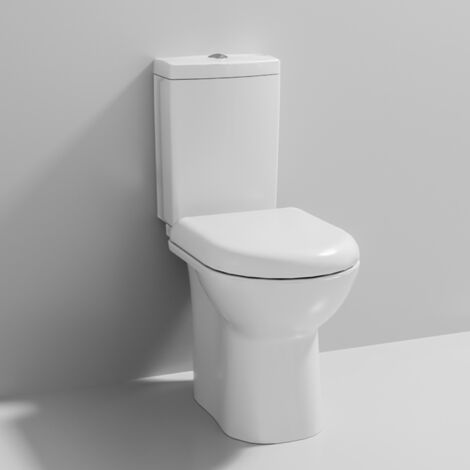 Nuie Provost Close Coupled Pan Push Button Cistern 620mm Projection - Excluding Seat