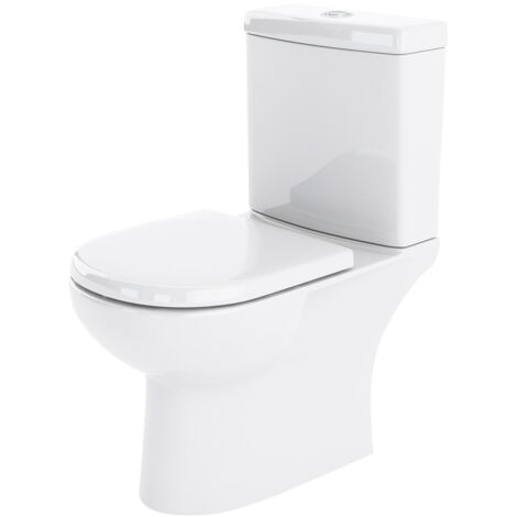 Nuie Lawton Close Coupled Pan Push Button Cistern - Excluding Seat (1/5)