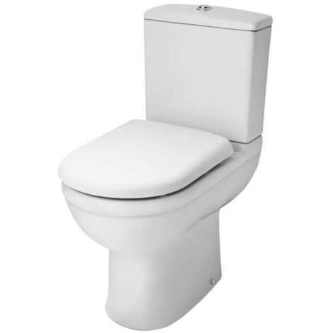 Nuie Ivo Comfort Close Coupled Toilet Push Button Cistern - Soft Close Seat (1/5)