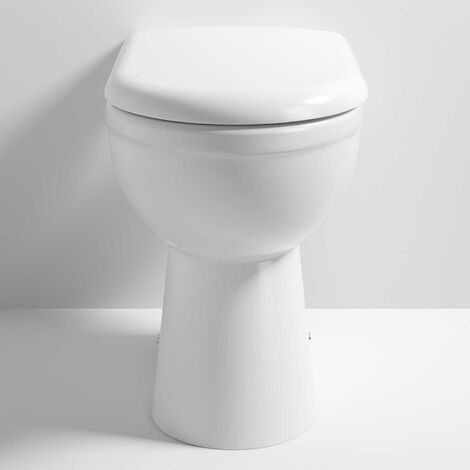 Nuie Ivo Comfort Back to Wall Toilet Pan - Soft Close Seat (1/5)