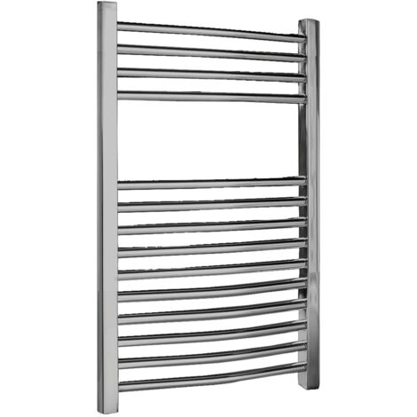 Nuie 500mm x 700mm Chrome Curved Ladder Rail - HK385 (1/4)