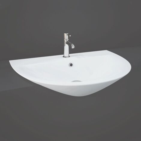 RAK Morning 550mm Semi Recessed Basin with 1 Tap Hole - MORSR5501AWHA (1/3)