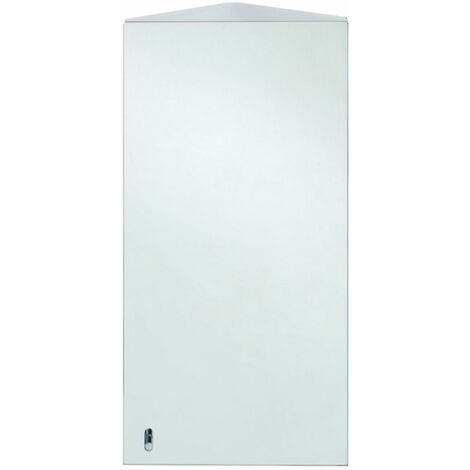 RAK Riva Single Corner Cabinet with Mirrored Door 650mm H x 380mm W