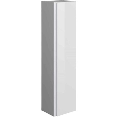 RAK Joy Wall Hung Tall Storage Unit 300mm Wide - Pure White (1/3)