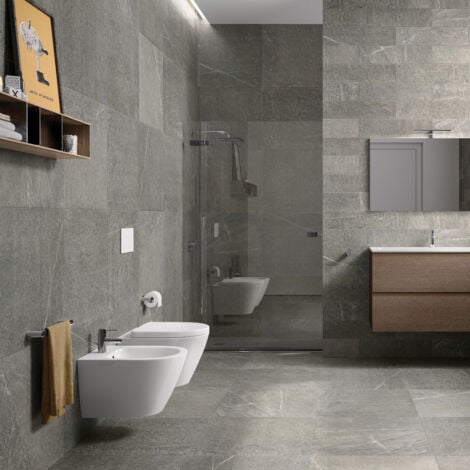 RAK Resort Wall Hung Bidet with Hidden Fixations 520mm Projection - Alpine White