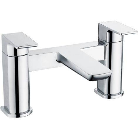 RAK Moon Bath Filler Tap Pillar Mounted - Chrome (1/2)