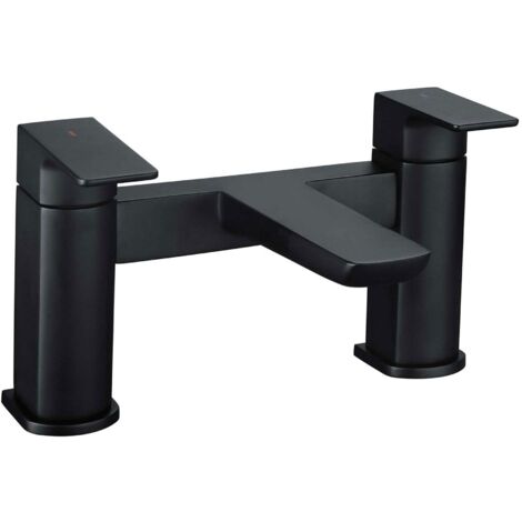 RAK Moon Bath Filler Tap Pillar Mounted - Black (1/2)